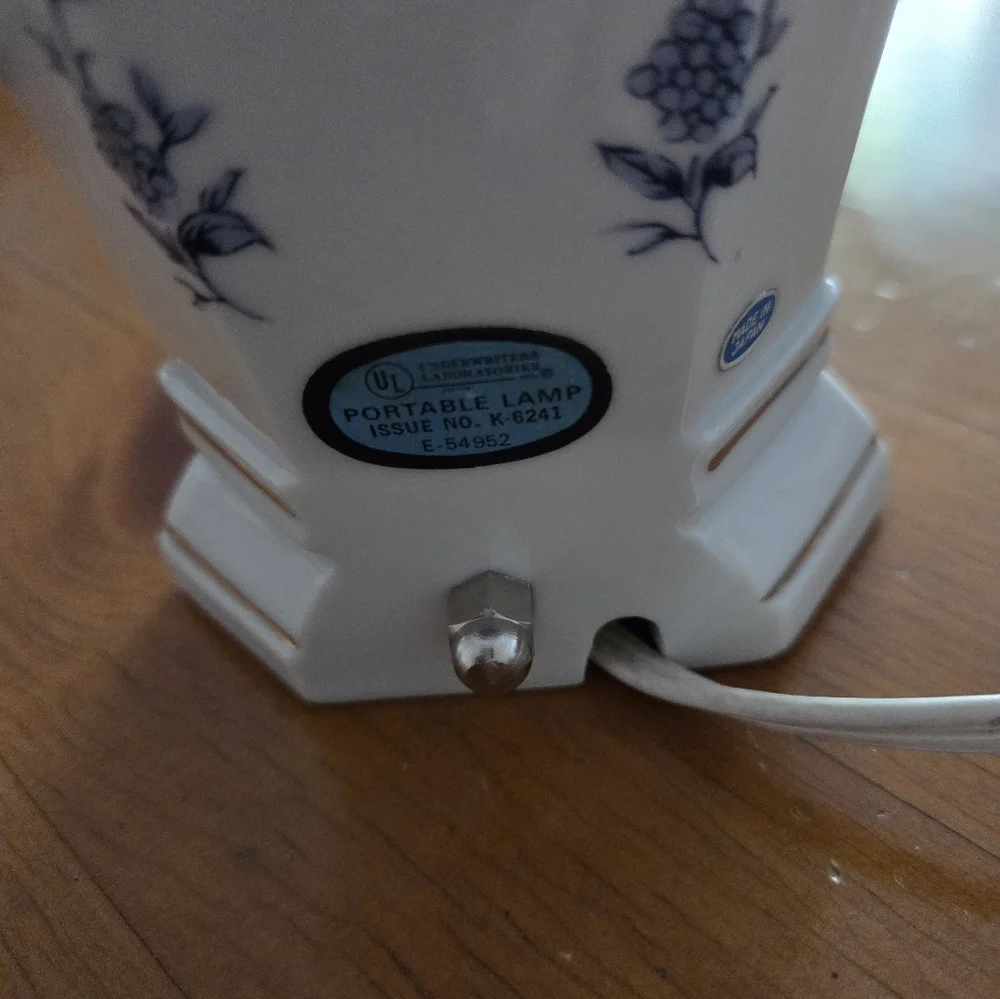 Vintage Porcelain Nightlight From Japan